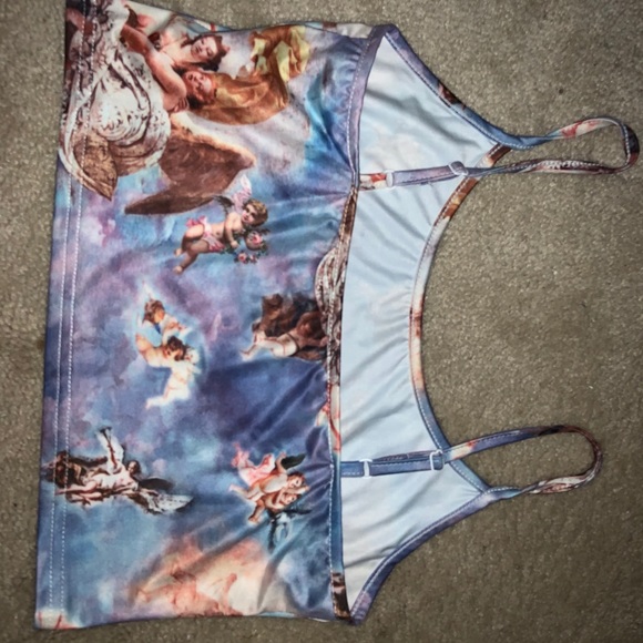 Brand new never worn angle crop top. - Picture 3 of 3